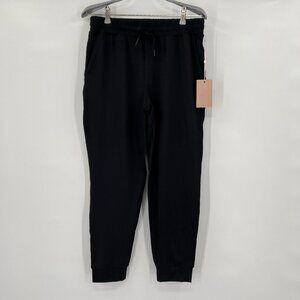 Quince Black Flowknit Ultra-Soft Performance Joggers size Small